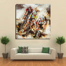 Cyclists Bicycle Race Tour de France Metal & Wood 3D Wall Art Mixed Media Painting