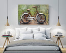 Rustic Bicycle & World Map Travel Bug 3D Wall Art Metal Cutout Painting