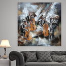 Cello Violin Quartet Classical Music 3D Wall Art Mixed Media Painting Metal Cutout