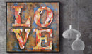 LOVE 3D Wall Art Metal Cutout Sculpture Painting Art Hanging Home Decor Gift
