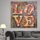 LOVE 3D Wall Art Metal Cutout Sculpture Painting Art Hanging Home Decor Gift