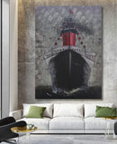 Titanic Ship Boat Cruise Ocean liner Metal & Wood 3D Wall Art Mixed Media Painting