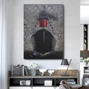 Titanic Ship Boat Cruise Ocean liner Metal & Wood 3D Wall Art Mixed Media Painting
