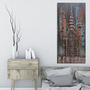 Chrysler Building NYC New York Skyline 3D Metal Wall Art Deco Painting Decor