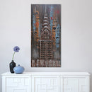 Chrysler Building NYC New York Skyline 3D Metal Wall Art Deco Painting Decor