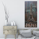 Eiffel Tower Paris France French Decor Metal & Wood 3D Wall Art Mixed Media Painting