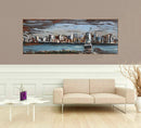 New York Scenic Skyline with statue of Liberty 3D Wall Painting Hand Made Statue