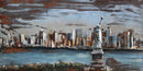 New York Scenic Skyline with statue of Liberty 3D Wall Painting Hand Made Statue
