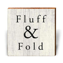 Fluff & Fold | Wall Art Print on Real Wood