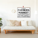 Customizable Farmers Market Farmhouse Sign | Wall Art Print on Real Wood