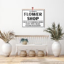 Customizable Flower Shop Farmhouse Sign | Wall Art Print on Real Wood