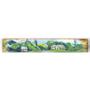 Whimsical Painting Farm Large | Wall Art Print on Real Wood