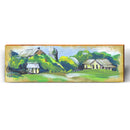 Whimsical Painting Farm | Wall Art Print on Real Wood