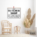 Customizable Butcher Shop Farmhouse Sign | Wall Art Print on Real Wood