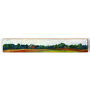 Flowing Painted Farm Large | Wall Art Print on Real Wood