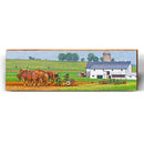 Amish Farm Horses | Wall Art Print on Real Wood