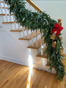Ready to Ship - 9’ Artificial Real-Touch Cedar and Long Leaf Eucalyptus Garland