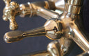 Unlacquered Brass Shower System With Tub Filler - Unlacquered Brass Shower