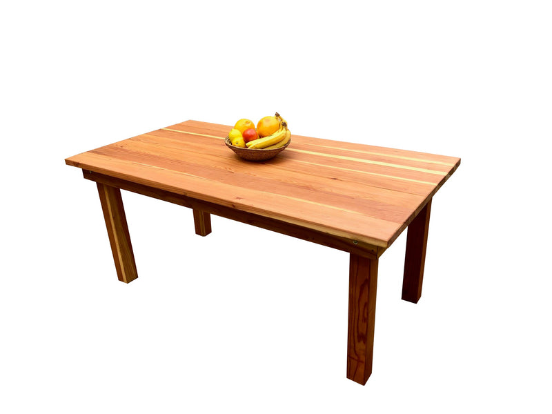 Farmhouse Redwood Dining Table