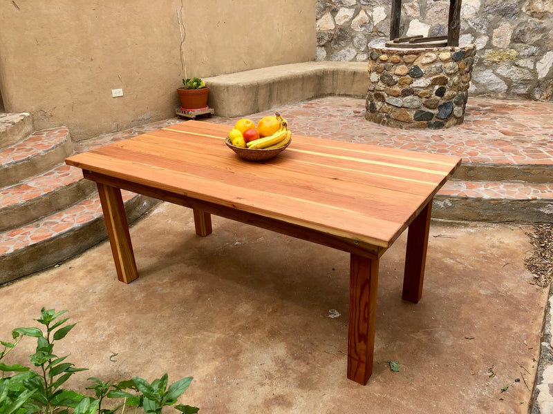 Farmhouse Redwood Dining Table