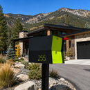 Retrobox Locking Package Dropbox in TEXTURED MATT JET BLACK - Modern Mailbox