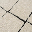 Koume Beige Maze Area Rug