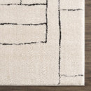 Keats Black & White Area Rug - Clearance