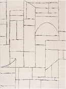 Keats Black & White Area Rug - Clearance