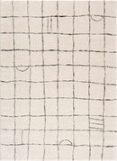 Keanu Black & White Area Rug - Clearance