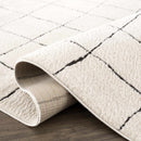 Keanu Black & White Area Rug - Clearance