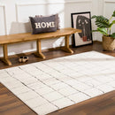 Keanu Black & White Area Rug - Clearance