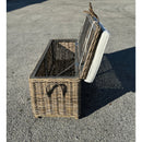 Key Largo Rattan Storage Bench With Cushion