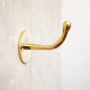 Unlacquered Brass Hook For Wall