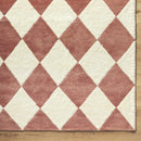 Almeda Diamond Washable Wool Rug
