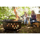 36-inch Bronze Fire Pit with Grill Grate Spark Screen Cover