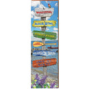 Wisconsin Lake Directional FIR2 | Wall Art Print on Real Wood