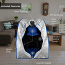 Infrared Heated Personal Sauna with Air Ionizer Generator, 5+ Temperature Levels & up to 30 minutes