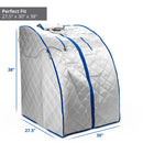 Infrared Heated Personal Sauna with Heating Foot Pad and Chair