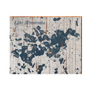Lake Minnetonka, Minnesota Map Wooden Sign | Wall Art Print on Real Wood