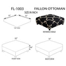 Pinggau Black Ottoman