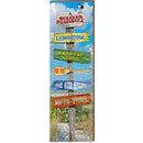 Bolivar Peninsula Beach Directional | Wall Art Print on Real Wood