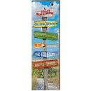 Celli's Beach House Beach Directional | Wall Art Print on Real Wood