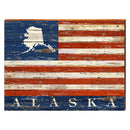 FLA35-24X18-AK | Wall Art Print on Real Wood
