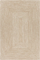 Cream Braided Faux Jute Outdoor Rug