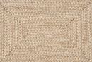 Cream Braided Faux Jute Outdoor Rug