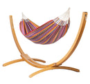 Elipso Colombia Flowers - Organic Cotton Kingsize Hammock with FSC® certified Larch Stand