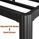 Full size Heavy Duty Metal Bed Frame Platform with Round Edge Legs