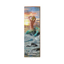 Gulf Coast, Florida Sunset Mermaid | Real Wood Wall Art Print