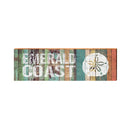 Emerald Coast Sand Dollar Orange Boards | Real Wood Wall Art Print