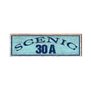 Scenic 30A Blue Sign | Real Wood Wall Art Print